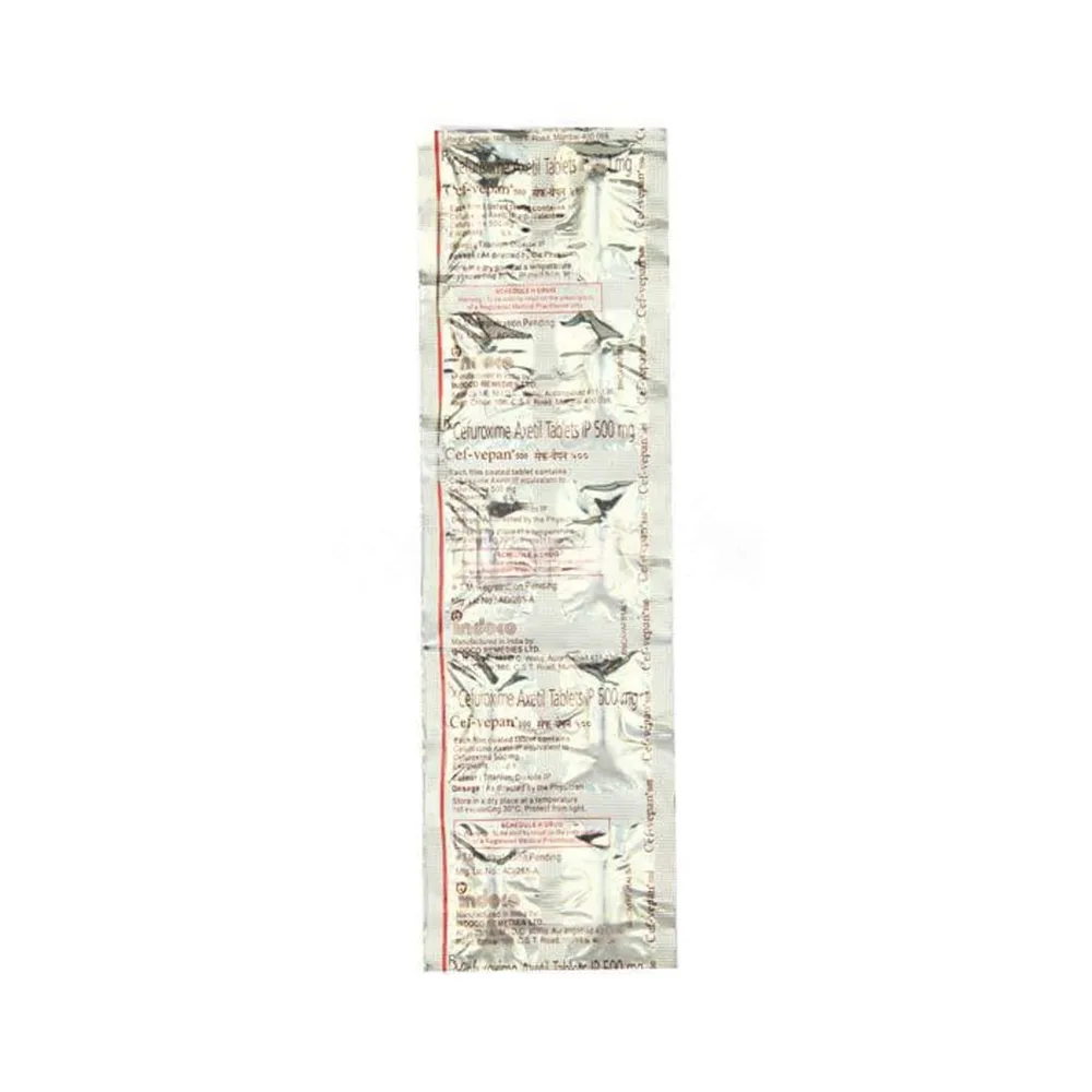 Cef Vepan 500mg Strip Of 10 Tablets