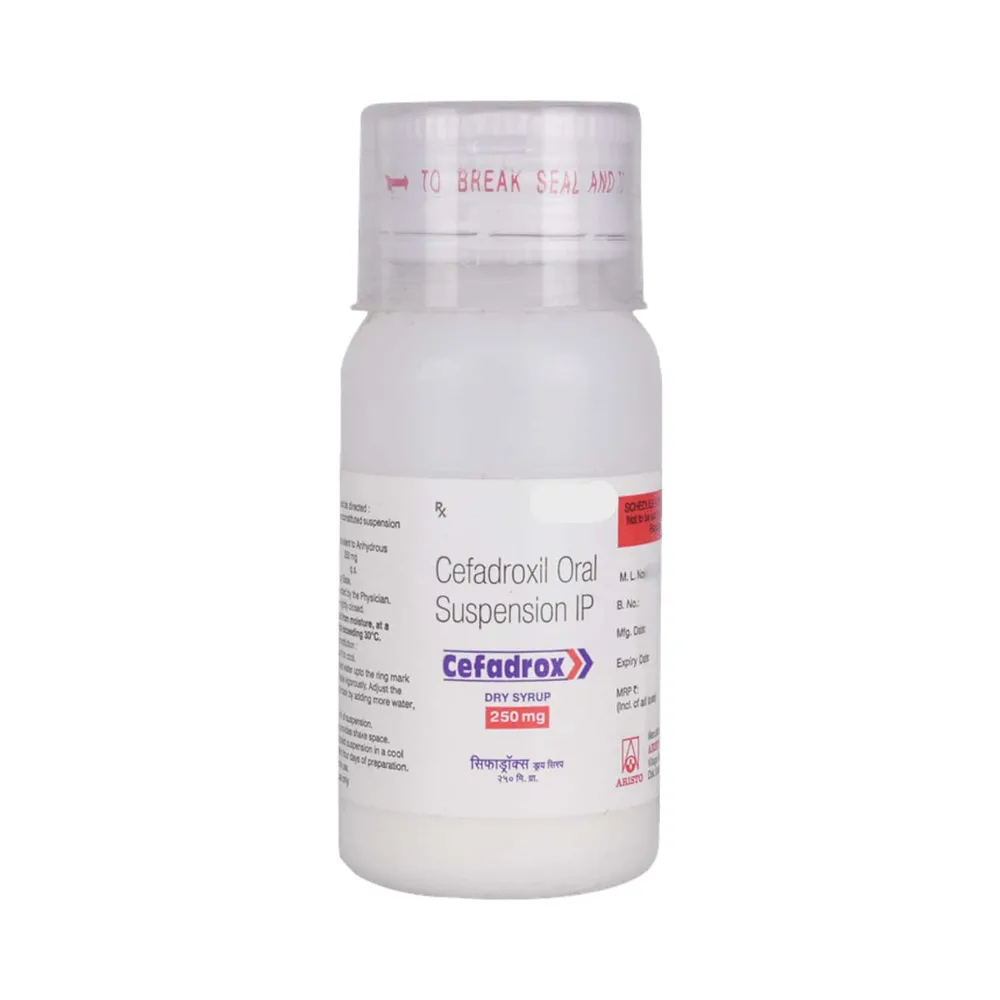 Cefadrox 250mg Bottle Of 30ml Dry Syrup