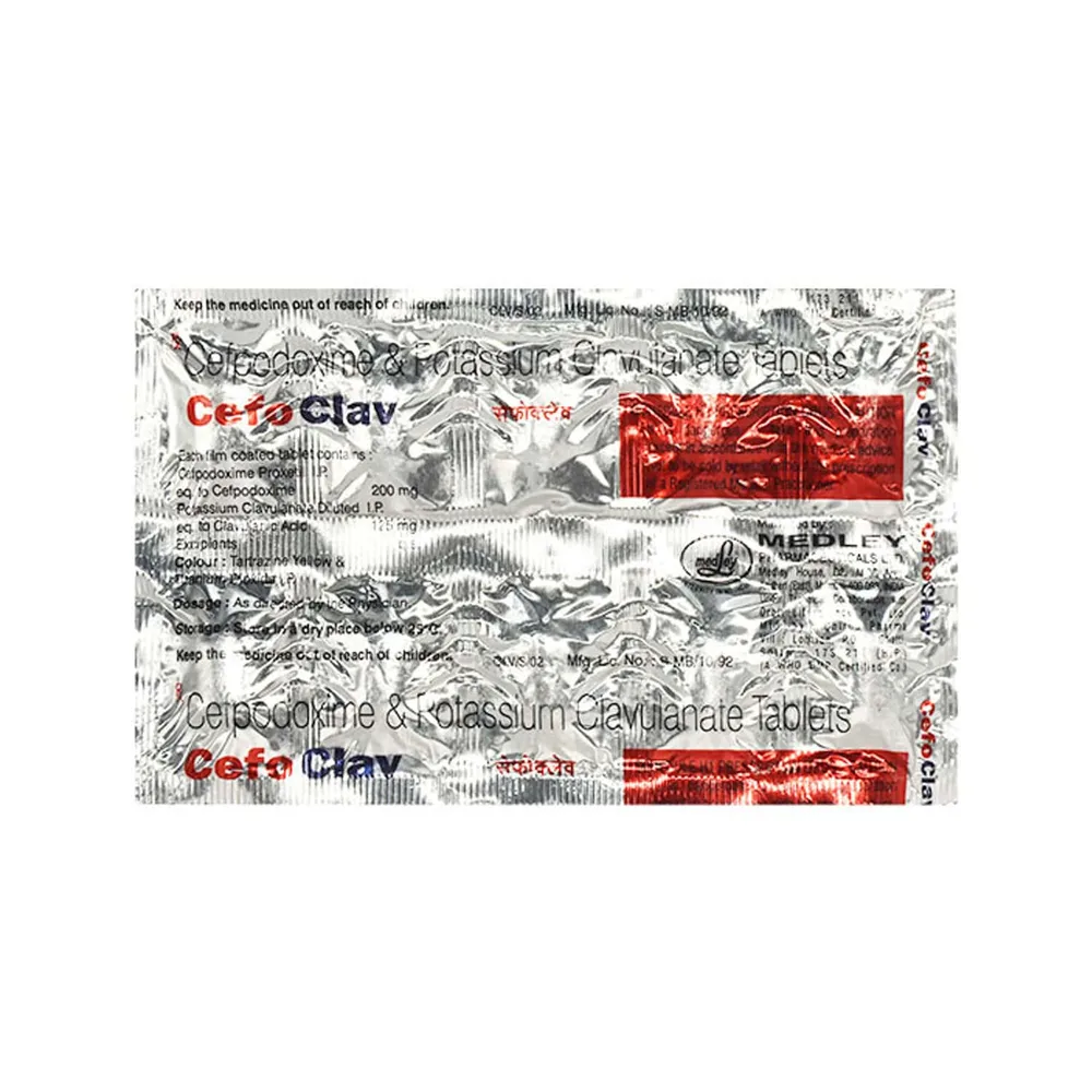 Cefoclav 200mg Strip Of 10 Tablets