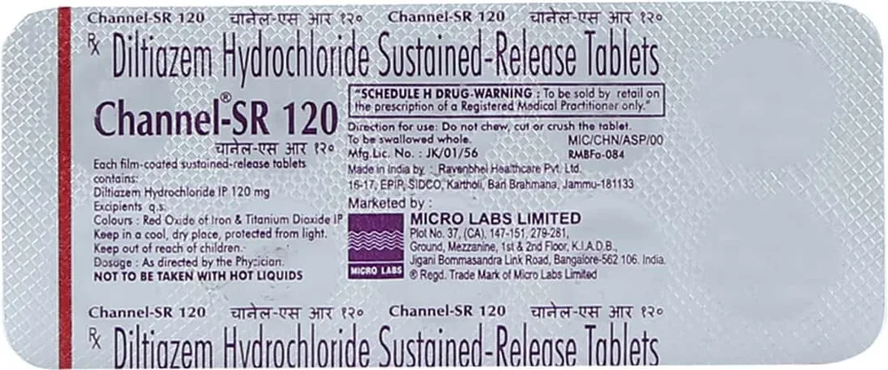 Channel Sr 120mg Strip Of 10 Tablets