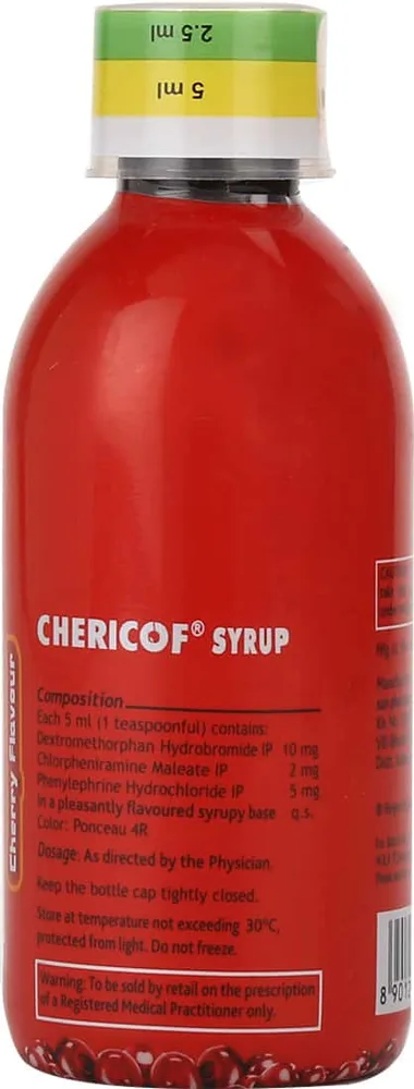 Chericof Cherry Flavour Bottle Of 100ml Syrup
