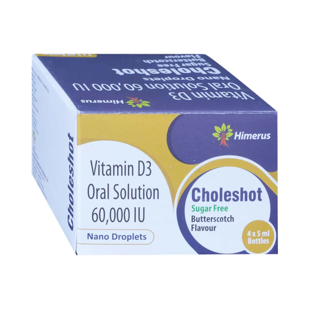 Choleshot Butterscotch Flavour Sugar Free Bottle Of 5ml Solution