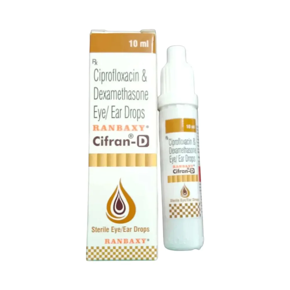 Cifran D Bottle Of 10ml Eye/Ear Drops