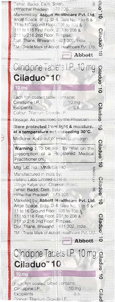 Ciladuo 10mg Strip Of 10 Tablets