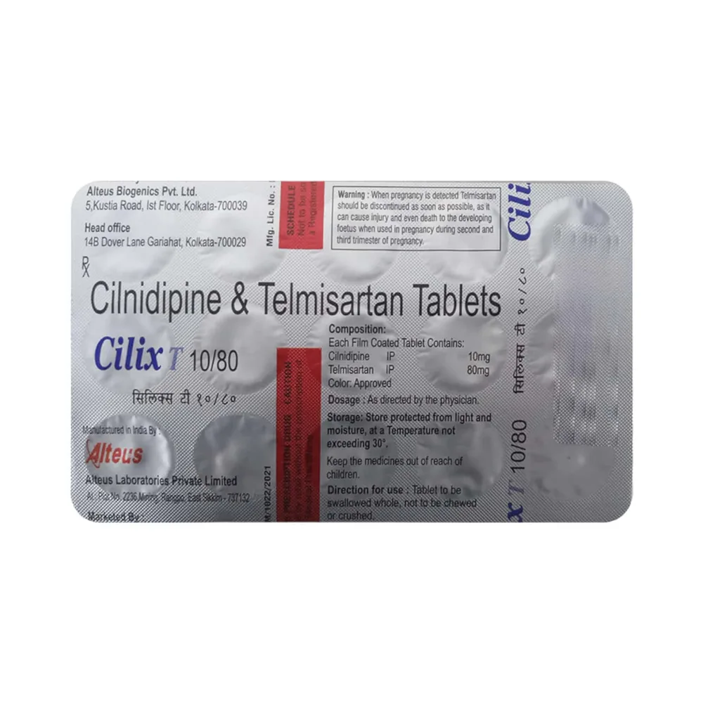 Cilix T 10/80mg Strip Of 15 Tablets