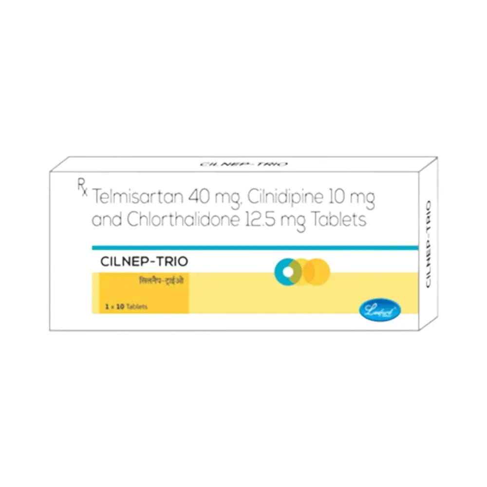 Cilnep Trio 40/10mg Strip Of 10 Tablets