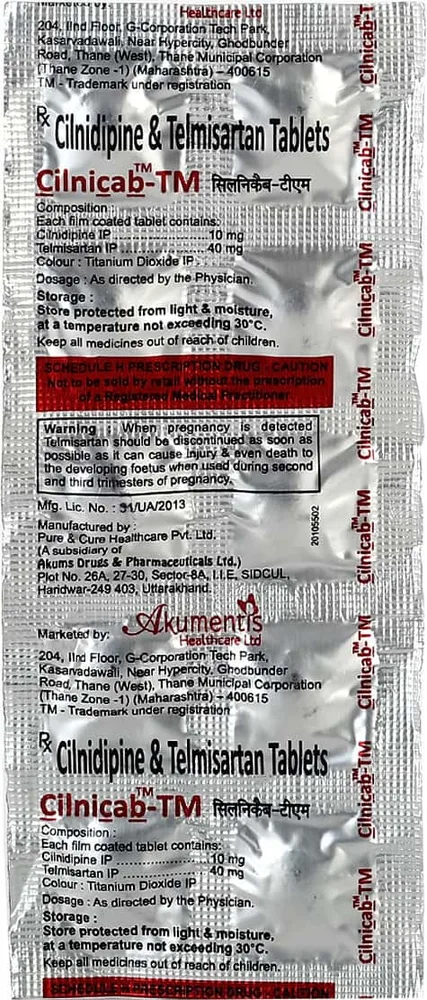 Cilnicab Tm Strip Of 10 Tablets