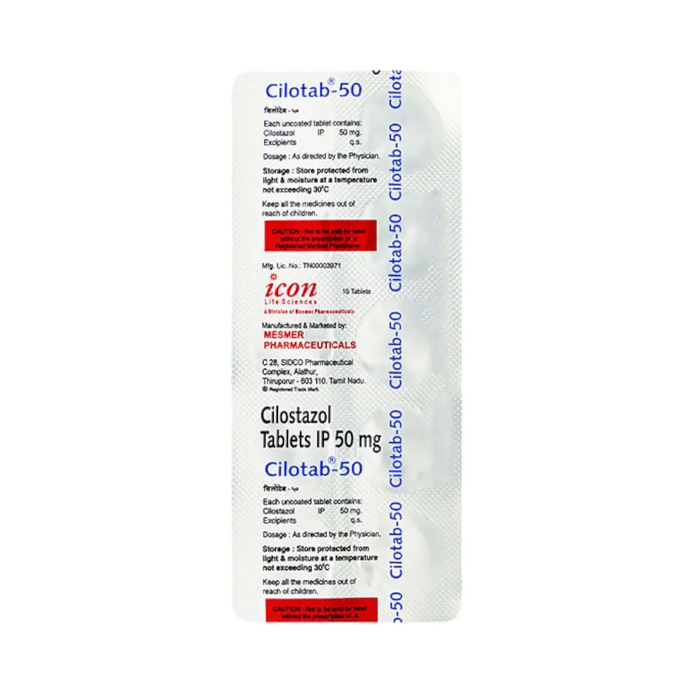 Cilotab 50mg Strip Of 10 Tablets