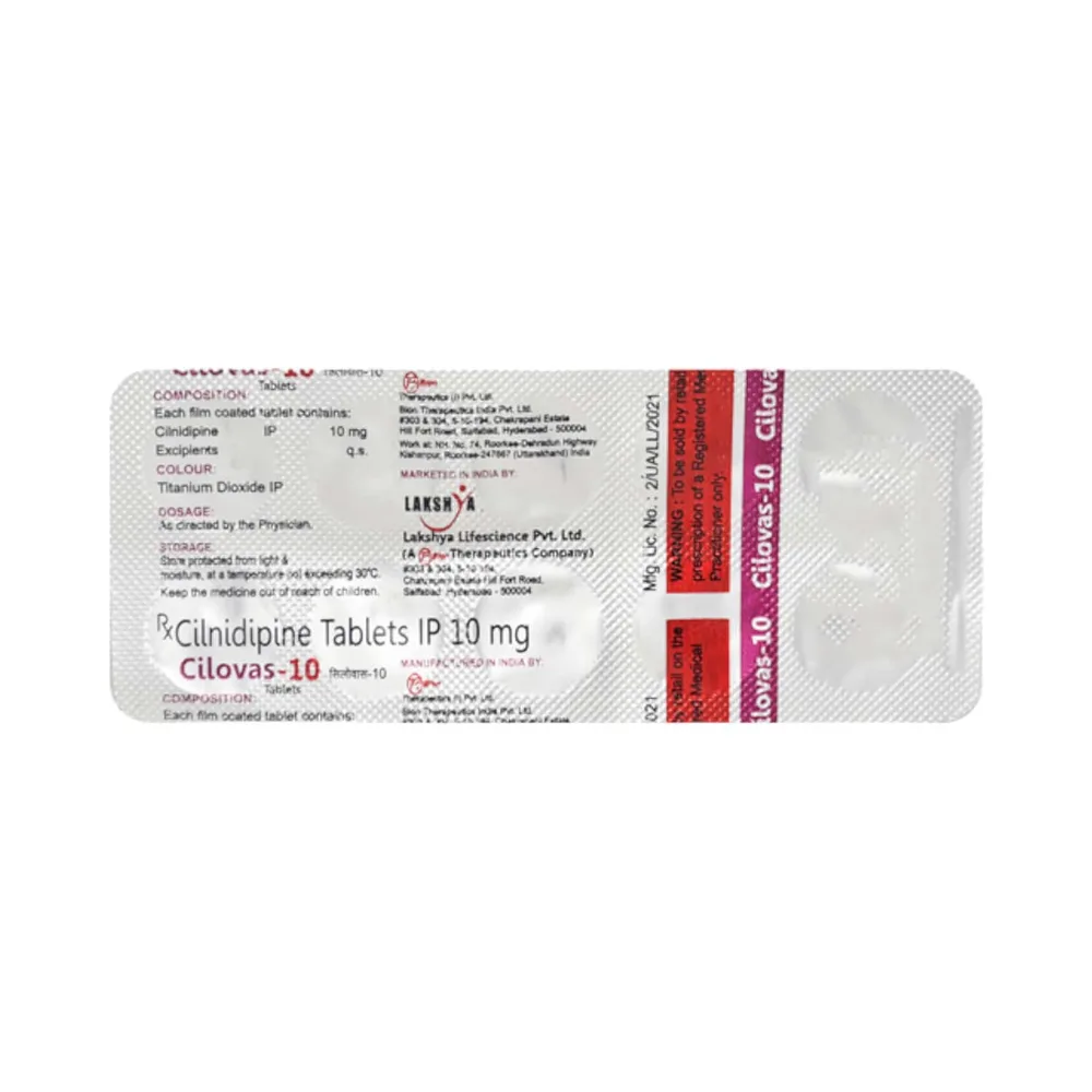 Cilovas 10mg Strip Of 10 Tablets