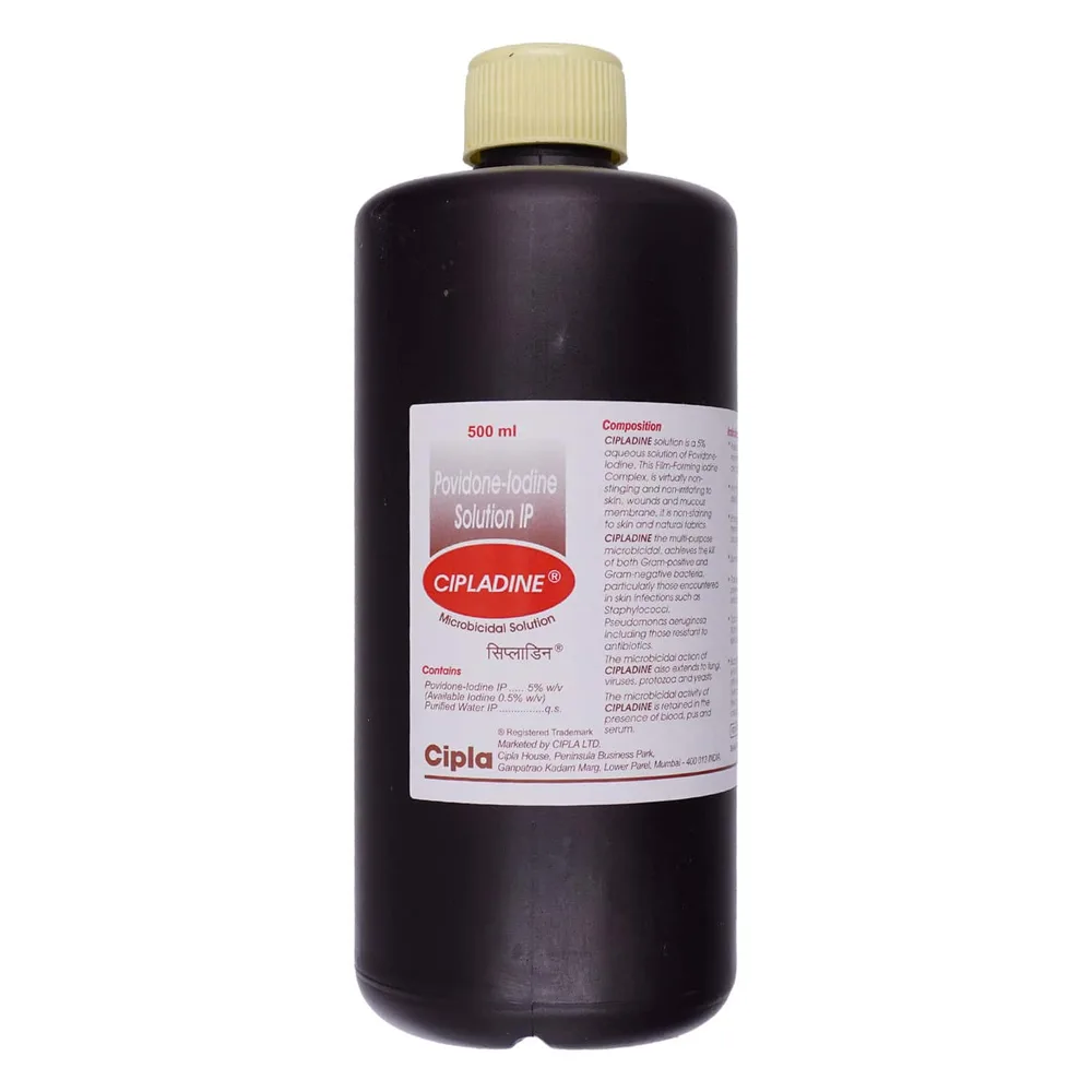 Cipladine 5% Solu 500ml