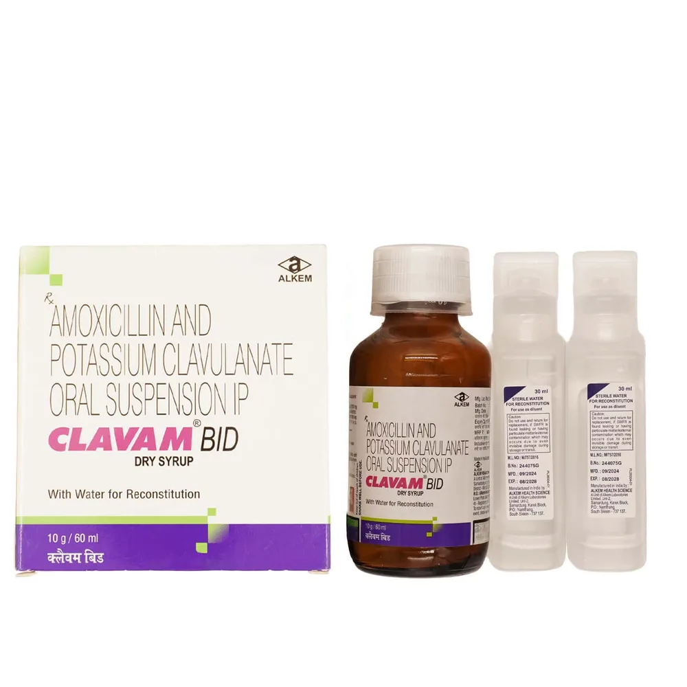 Clavam Bid Bottle Of 60ml Dry Syrup