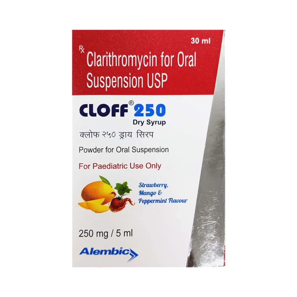 Cloff 250mg Strawberry Mango And Peppermint Flavour Bottle Of 30ml Dry Syrup