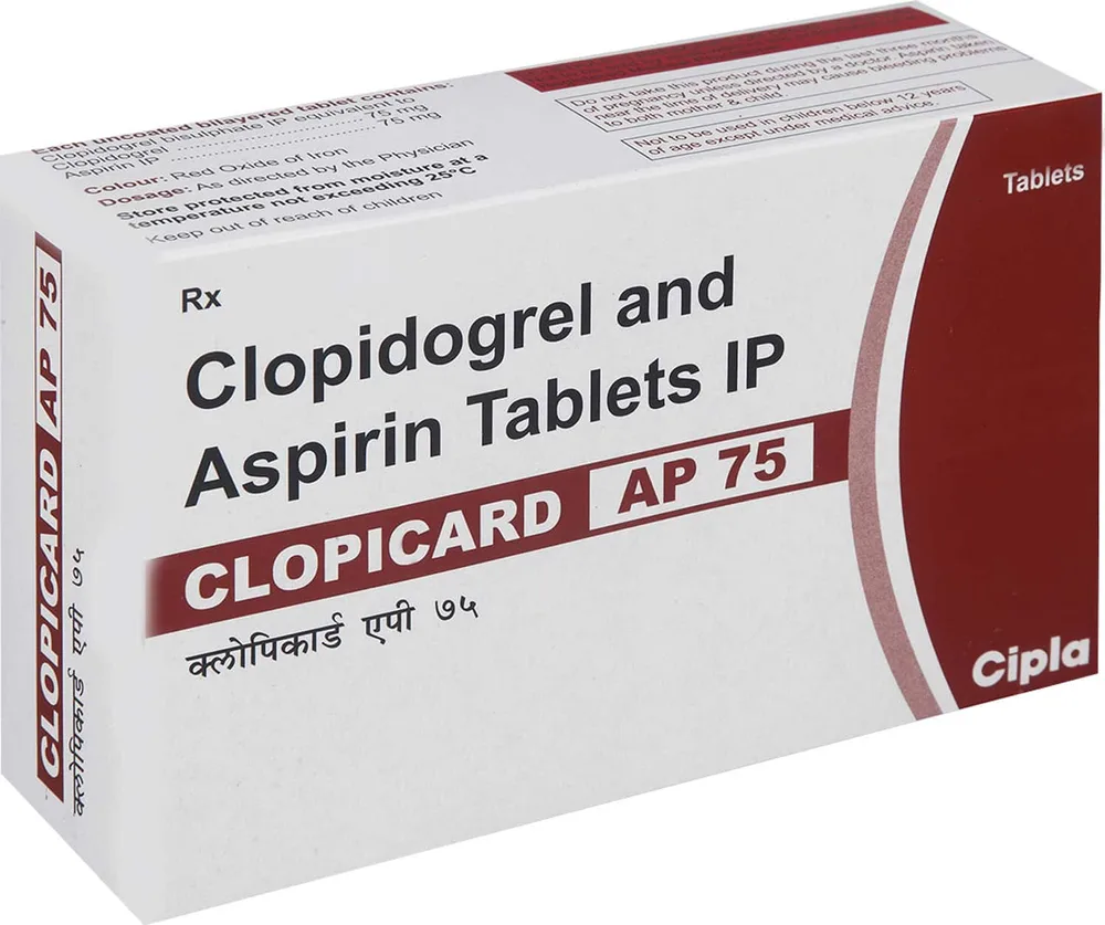 Clopicard Ap 75mg Strip Of 15 Tablets
