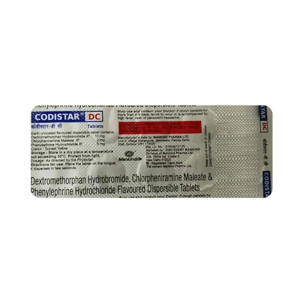 Codistar Dc Strip Of 10 Tablets