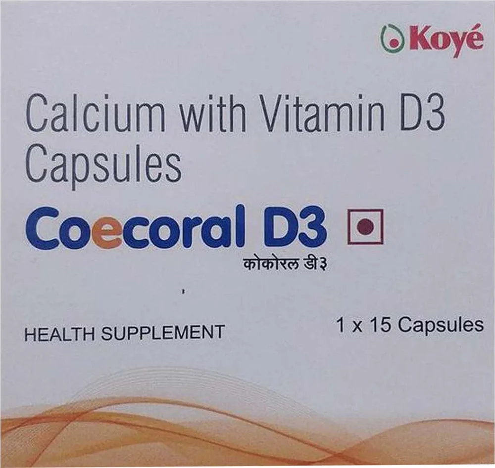 Coecoral D3 Strip Of 15 Capsules