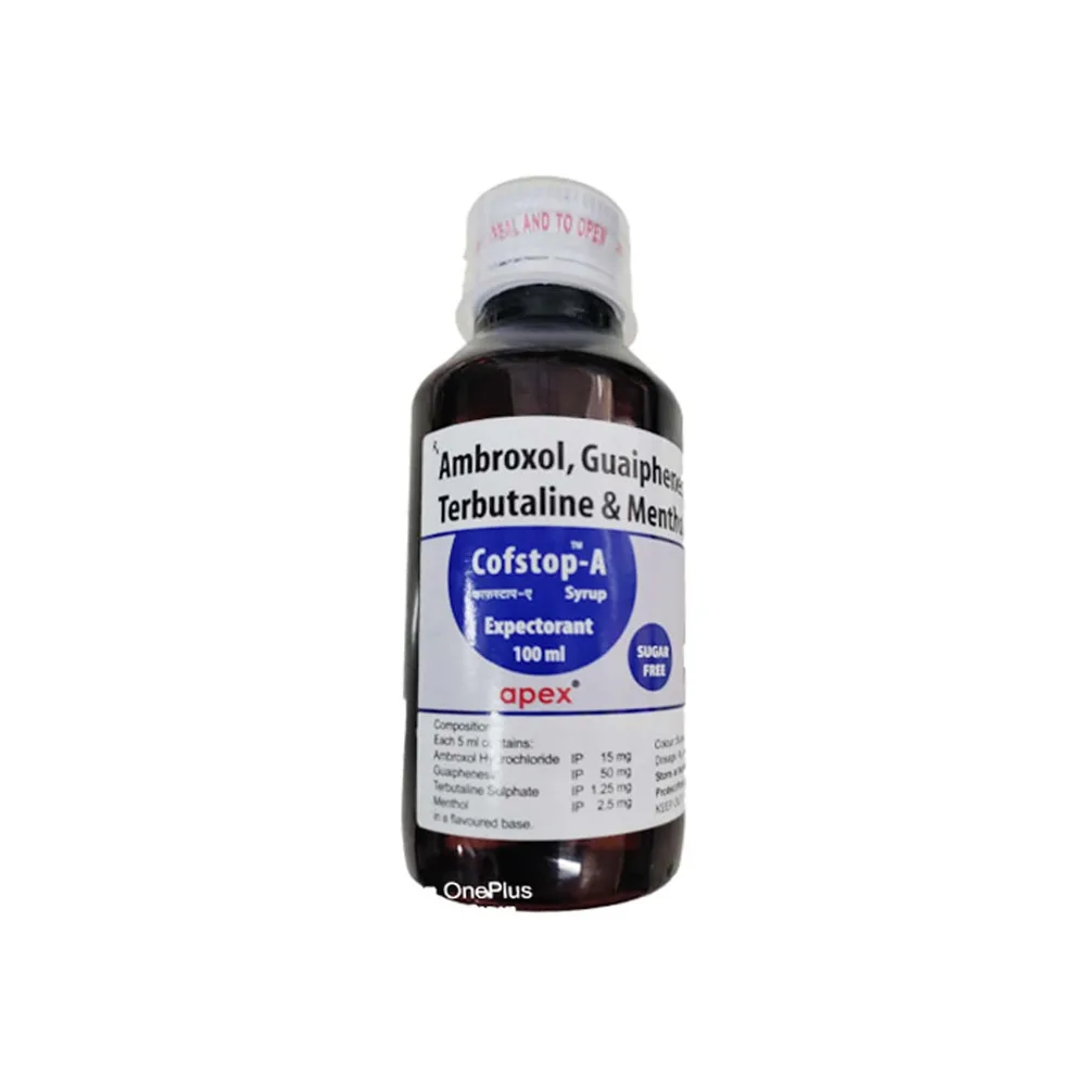 Cofstop A Sugar Free Bottle Of 100ml Expectorant