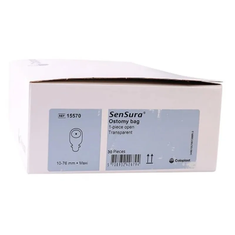 Coloplast 15570 SenSura Transparent Drainable Bag (10-76mm)