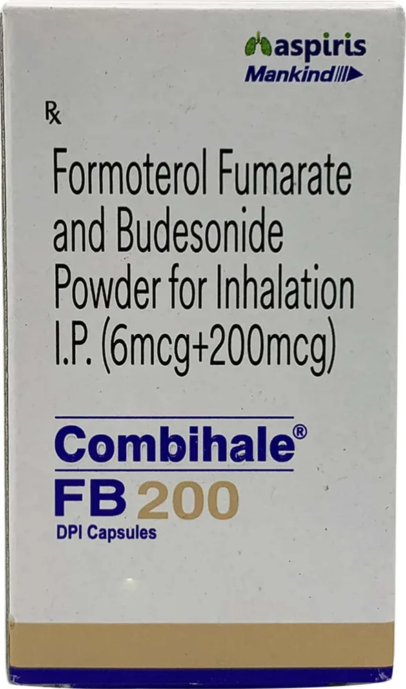 Combihale Fb 200mcg Dpi Bottle Of 30 Inhalation Capsules