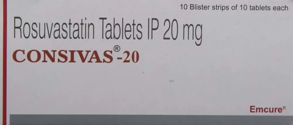 Consivas 20mg Strip Of 10 Tablets