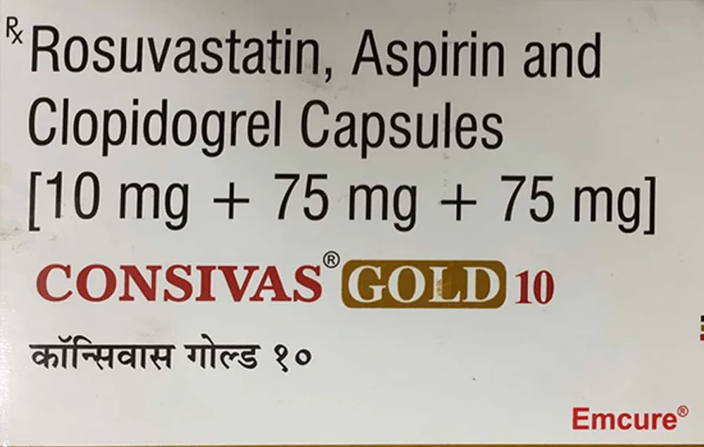 Consivas Gold 10mg Strip Of 10 Capsules