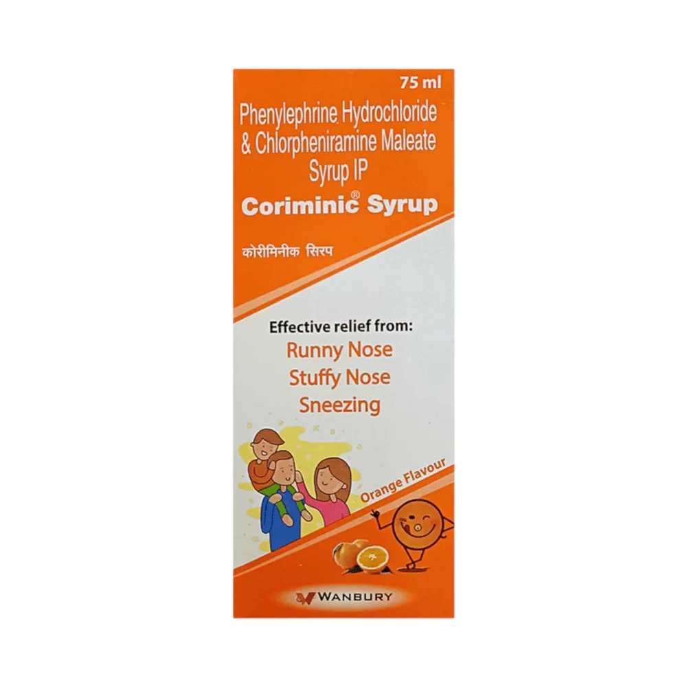 Coriminic Orange Flavour Bottle Of 75ml Syrup