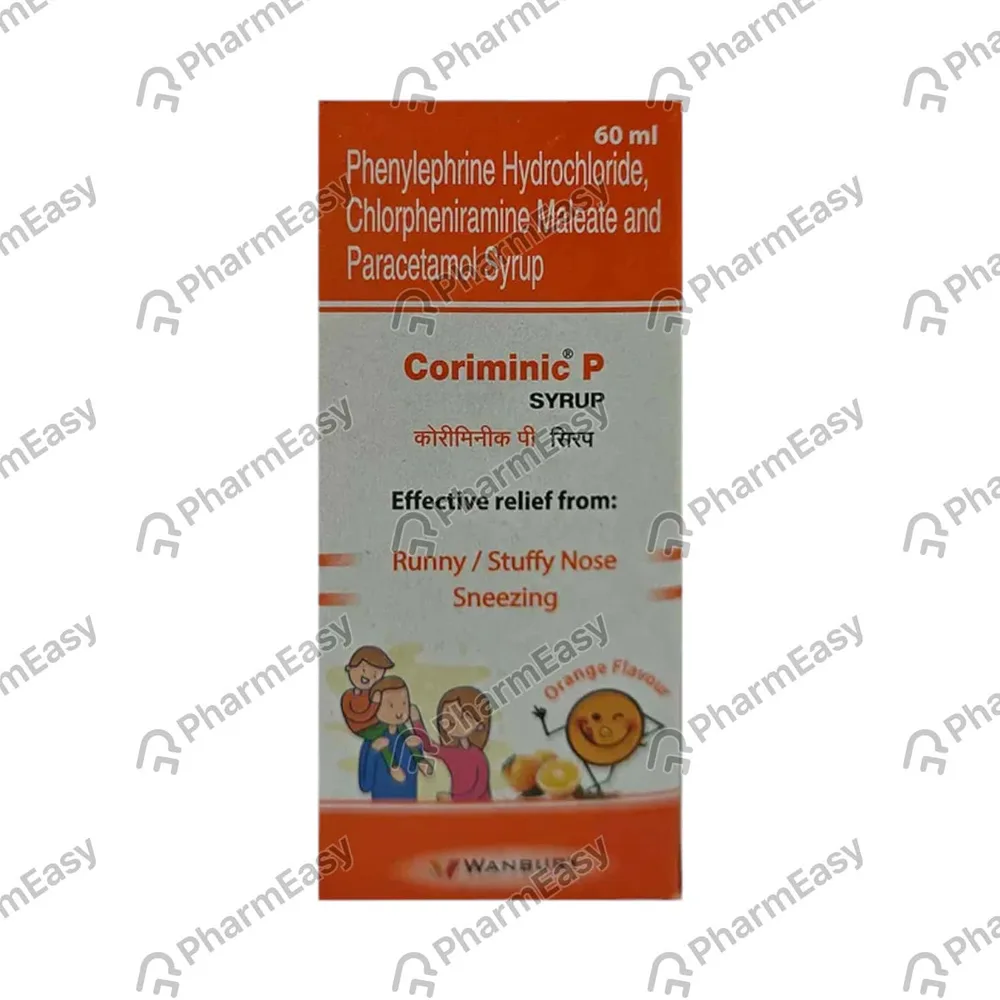 Coriminic P Bottle Of 60ml Syrup
