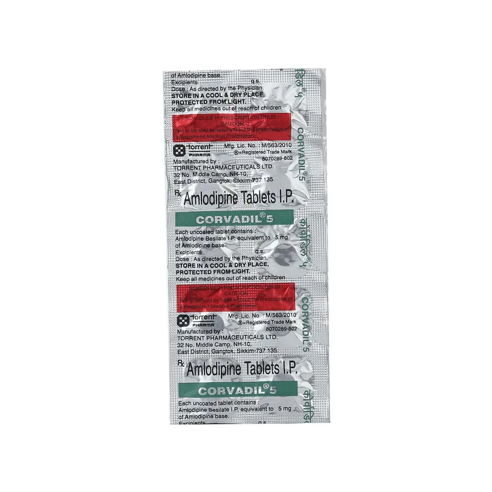 Corvadil 5mg Strip Of 10 Tablets