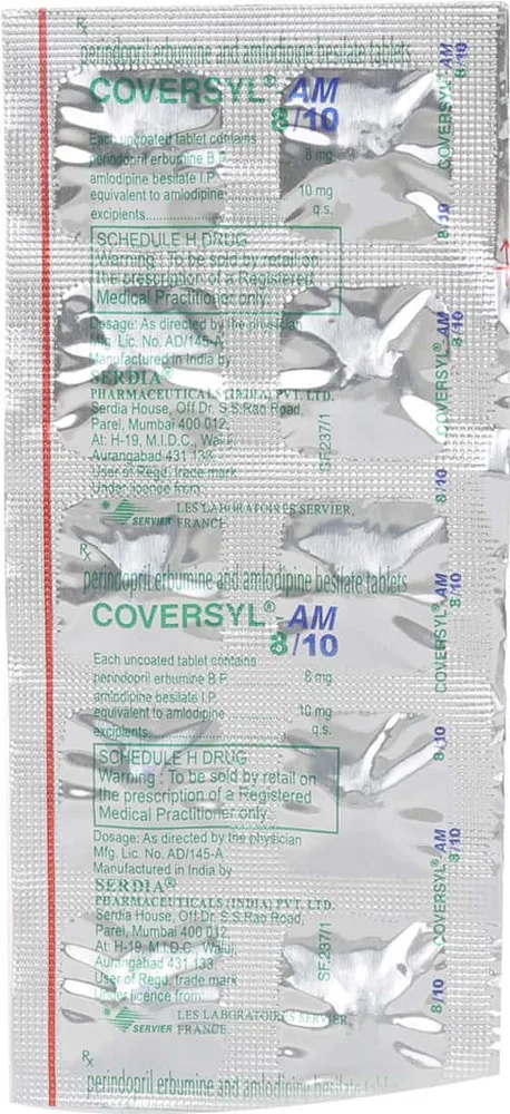 Coversyl Am 8/10 Strip Of 10 Tablets