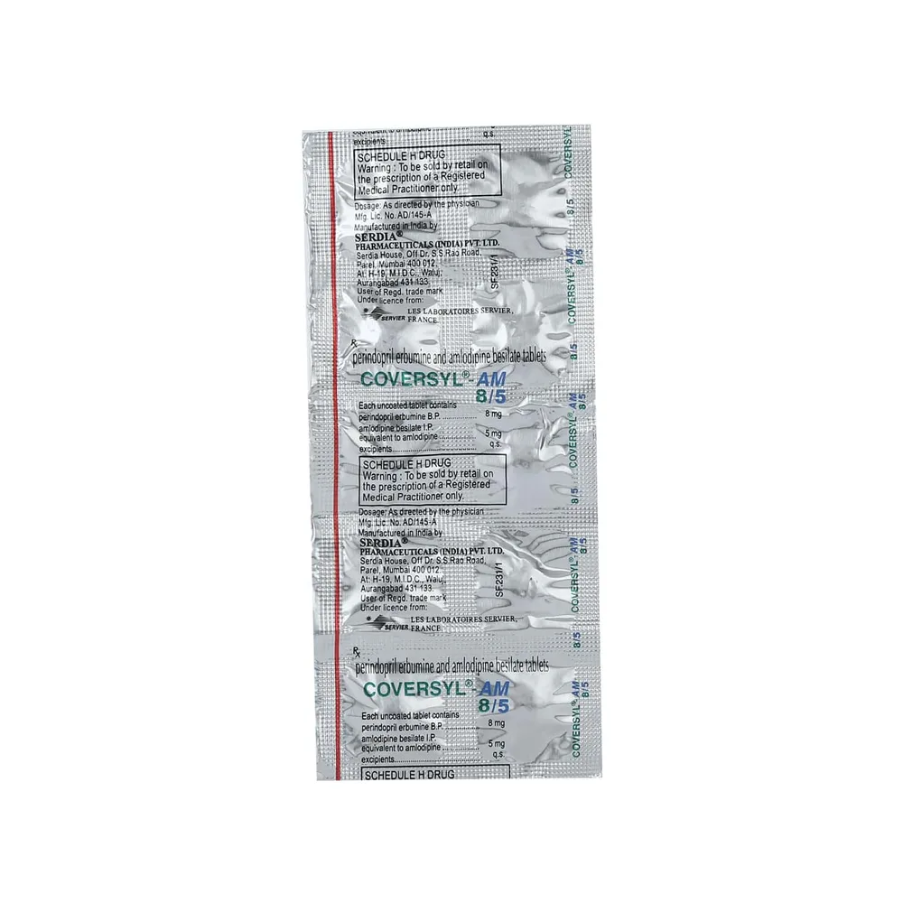 Coversyl Am 8/5 Strip Of 10 Tablets