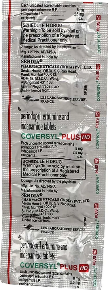 Coversyl Plus Hd Strip Of 10 Tablets