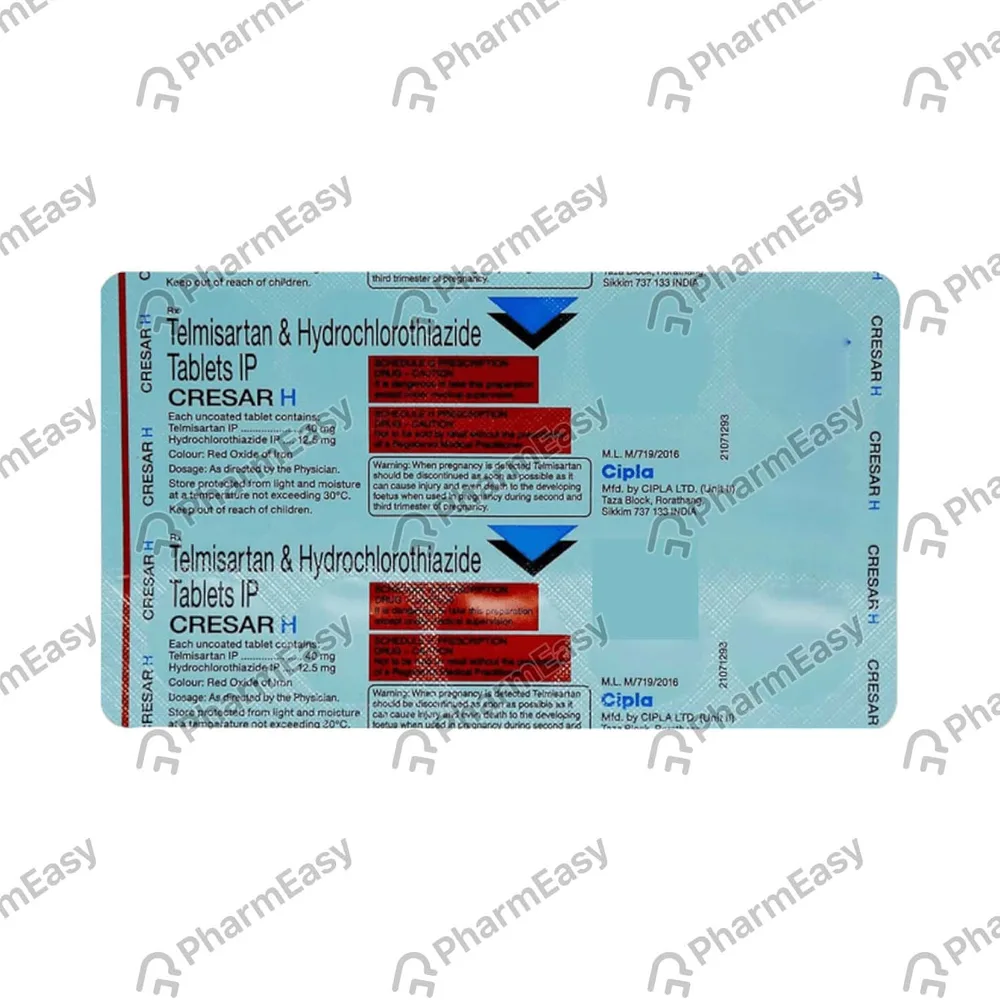 Cresar H 40mg Strip Of 10 Tablets