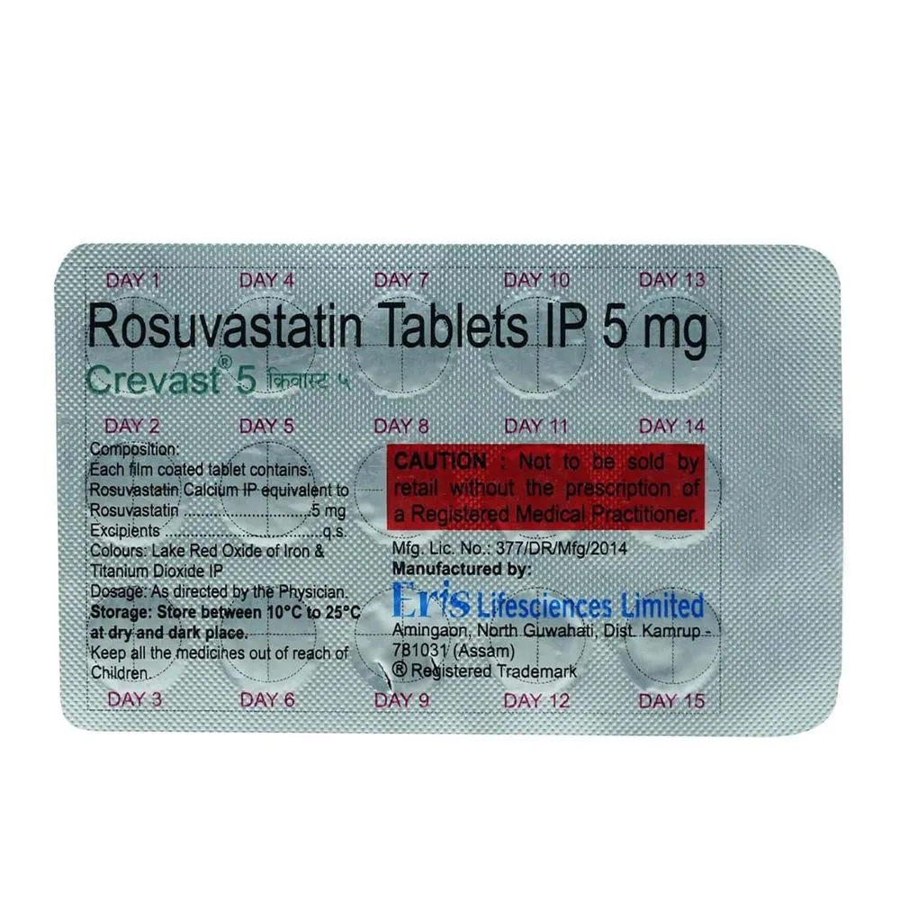 Crevast 5mg Strip Of 15 Tablets