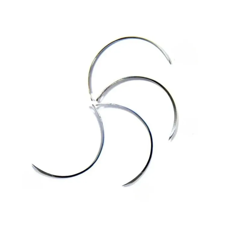 Suture Needles -  Half Circle Round Body - 6 Needle Pack