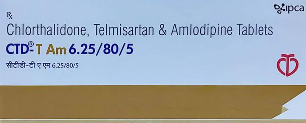 Ctd T Am 6.25/80/5mg Strip Of 10 Tablets