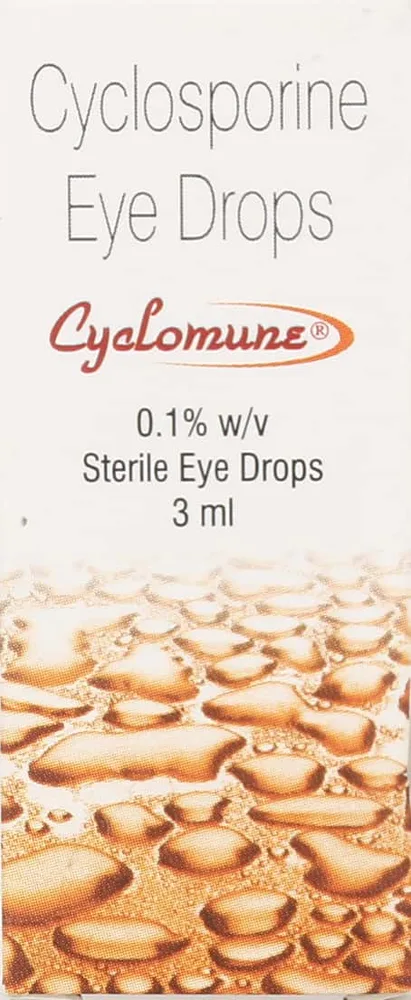 Cyclomune 0.1% Bottle Of 3ml Eye Drops