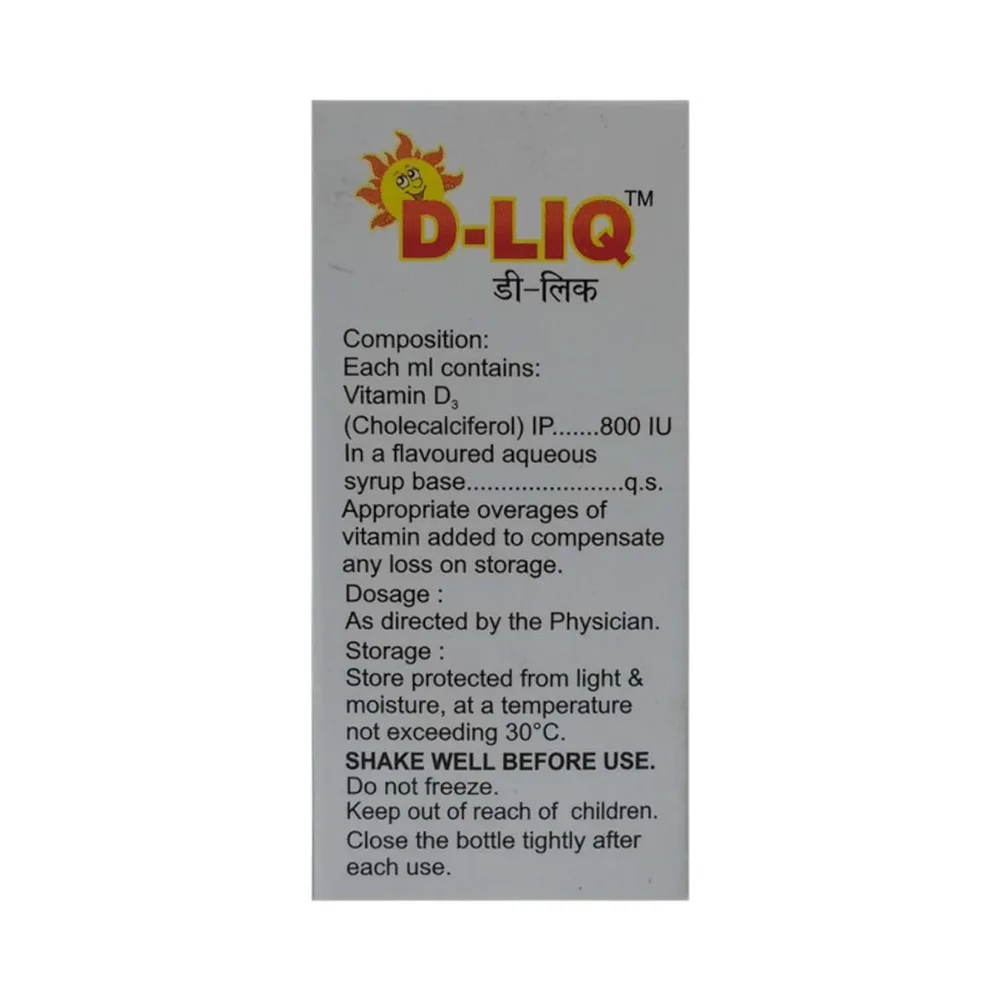 D Liq 800iu Bottle Of 15ml Oral Drops
