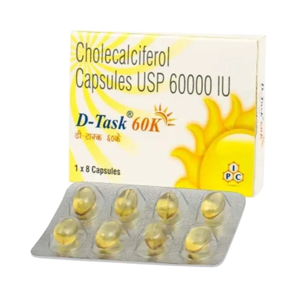 D Task 60k Strip Of 8 Capsules