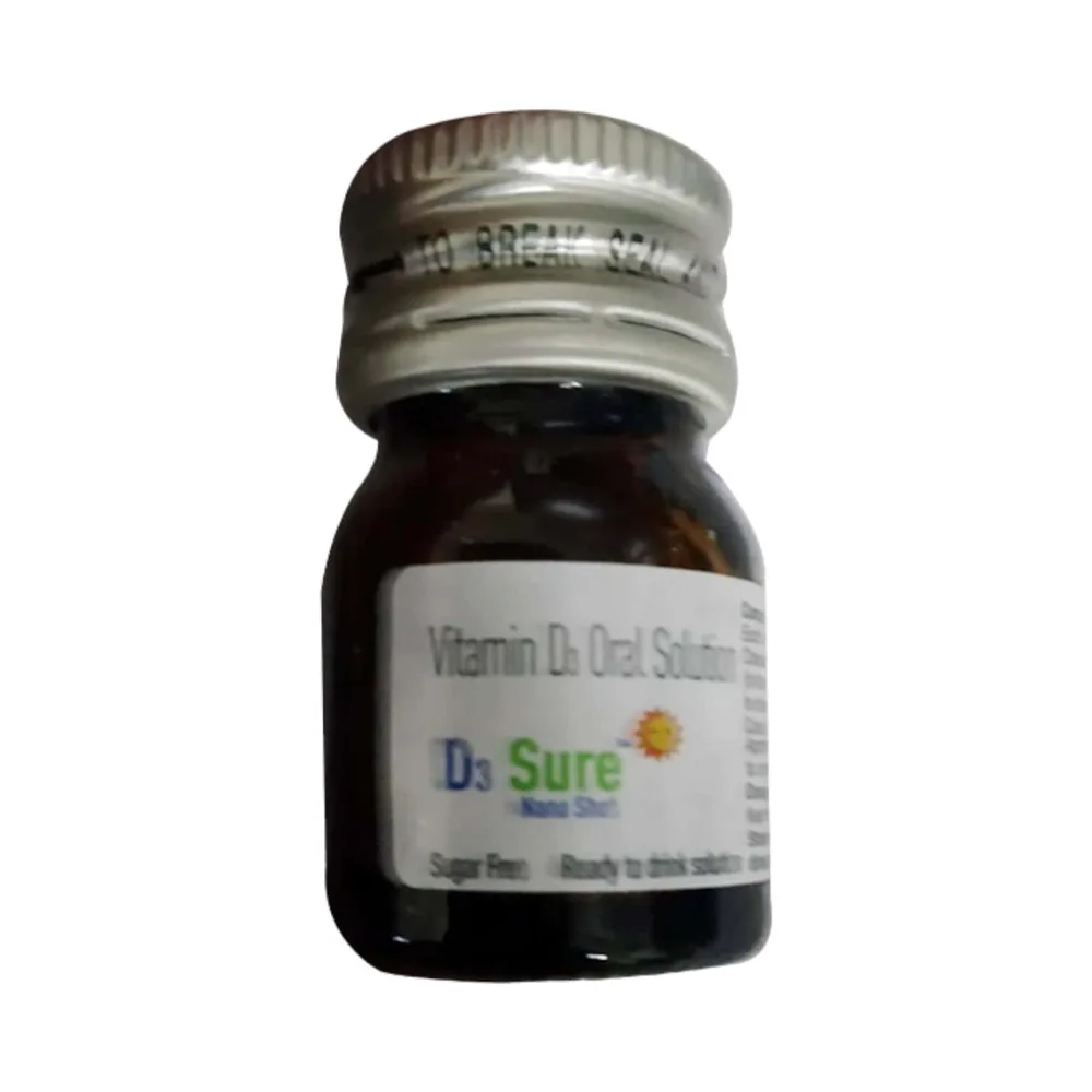 D3 Sure Nano Shot Sugar Free Bottle Of 5ml Solution