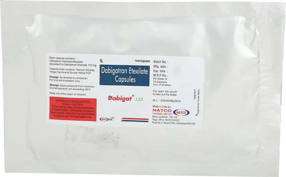 Dabigat 110mg Strip Of 10 Capsules