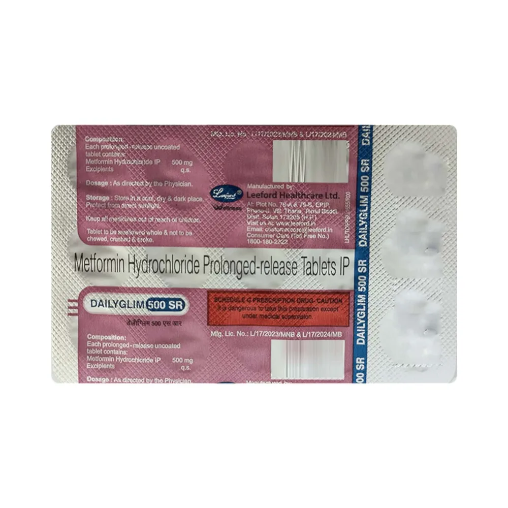 Dailyglim 500mg Sr Strip Of 15 Tablets