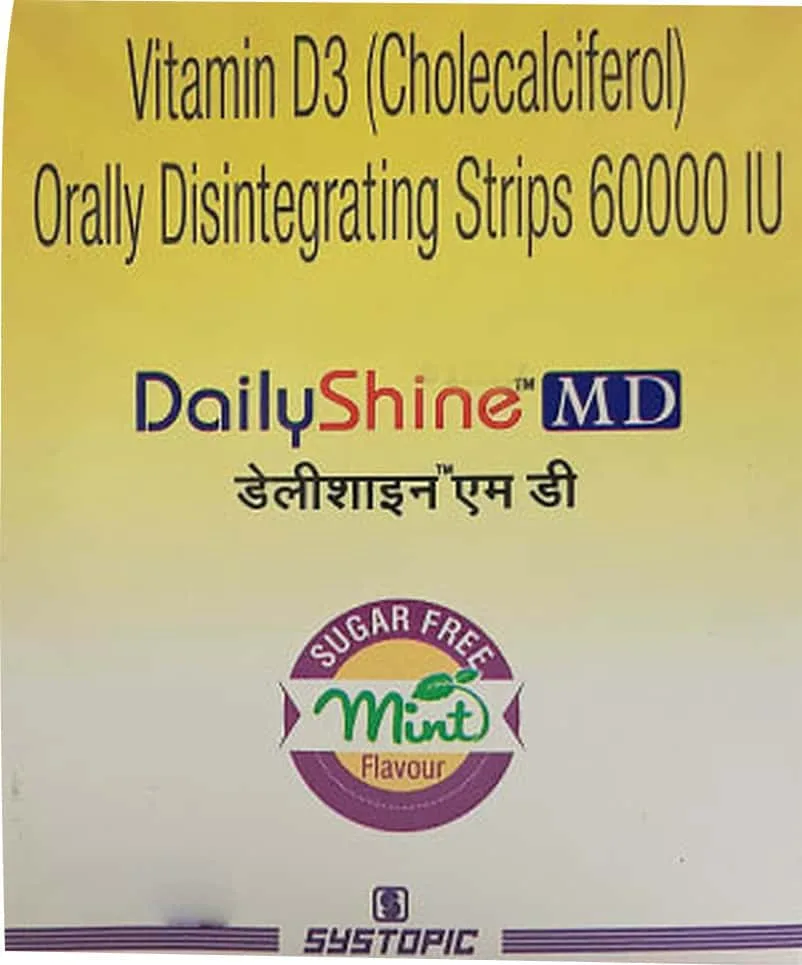 Dailyshine Md Sugar Free Mint Flavour Packet Of 1 Orally Disintegrating Strips
