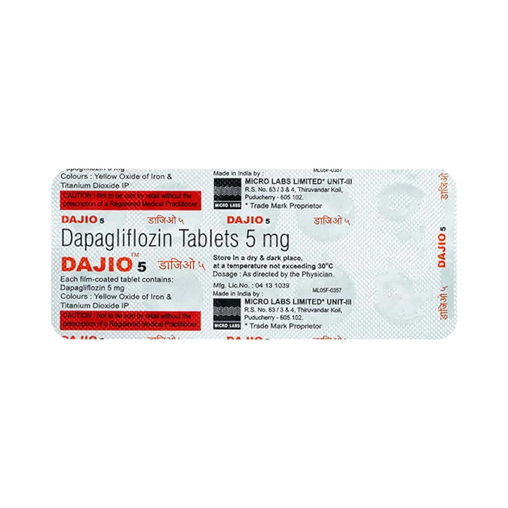 Dajio 5mg Strip Of 10 Tablets