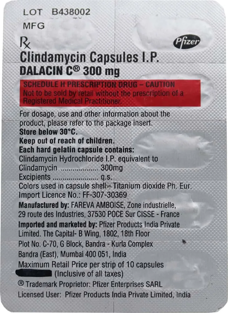 Dalacin C 300mg Capsule
