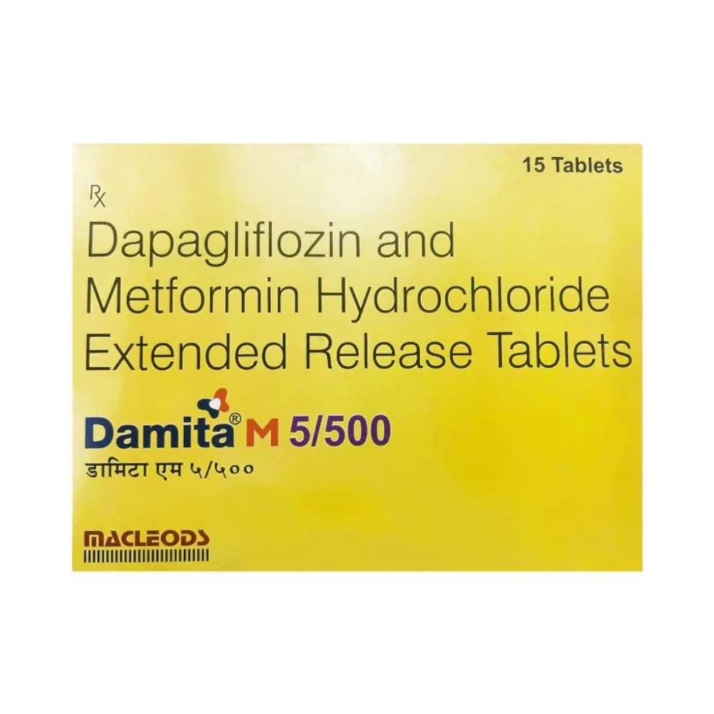 Damita M 5/500mg Strip Of 15 Tablets