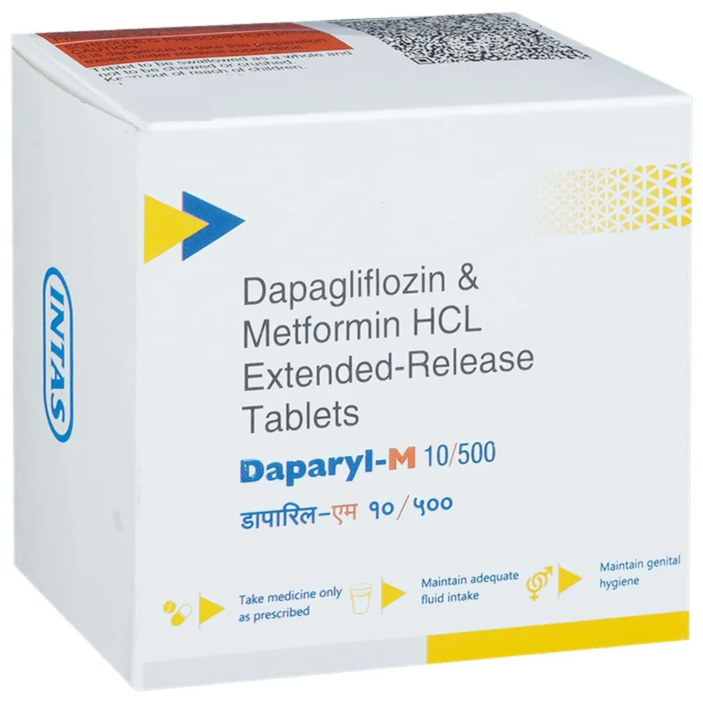 Daparyl M 10/500mg Strip Of 10 Tablets