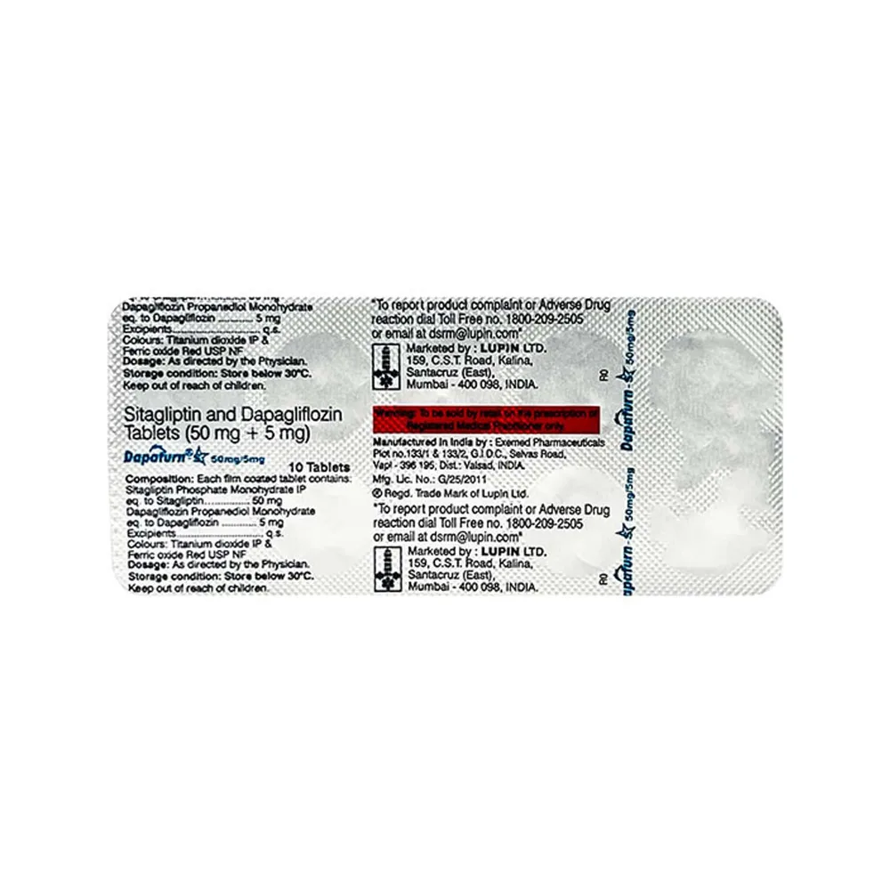 Dapaturn S 50/5mg Strip Of 10 Tablets