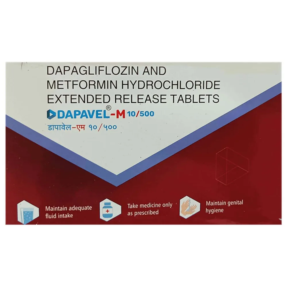 Dapavel M 10/500mg Strip Of 10 Tablets