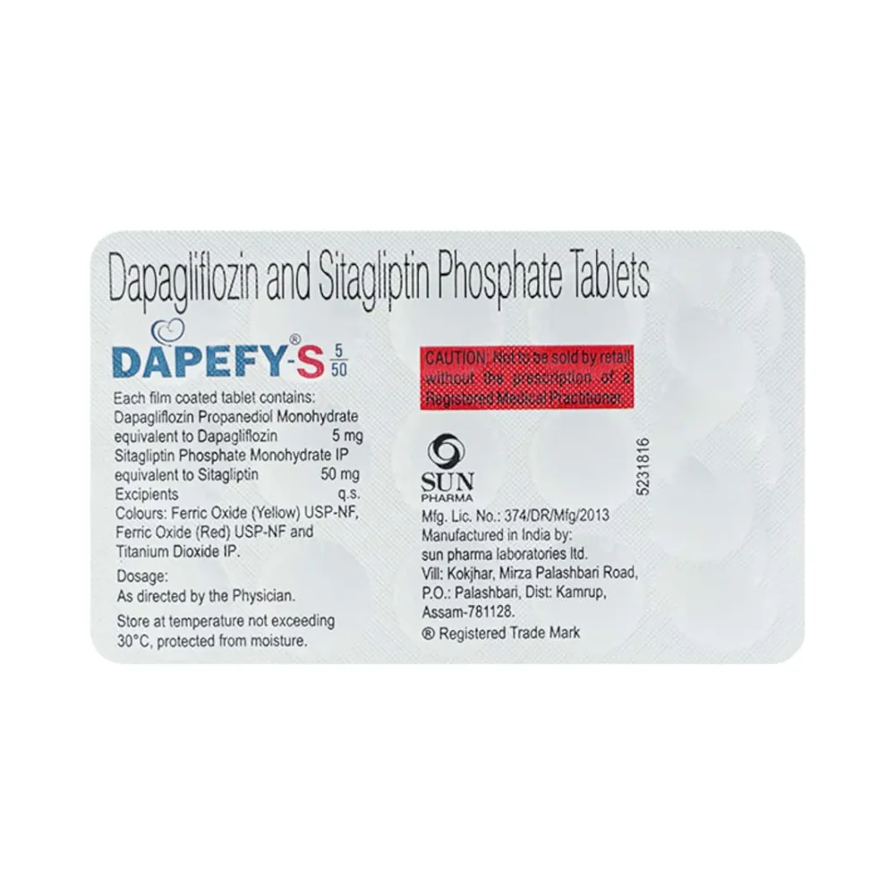 Dapefy S 50/5mg Strip Of 15 Tablets