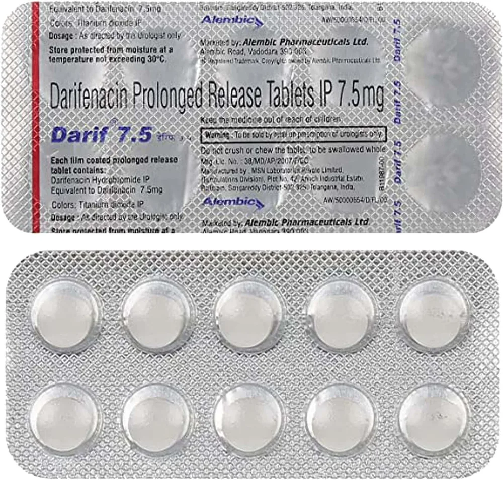 Darif 7.5mg Strip Of 10 Tablets
