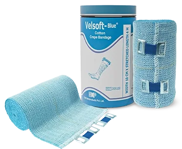 Datt Velsoft -Blue 100% short stretch compression Bandage